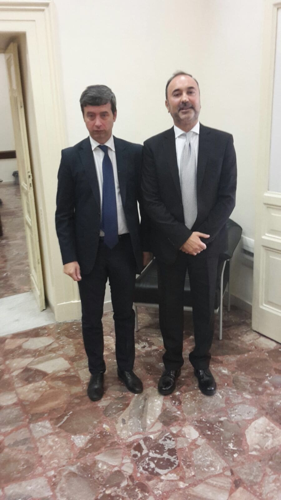 Ministro di Grazia e Giustizia Orlando e Avv. Giovanni Siniscalchi (Napoli 28 settembre 2015)